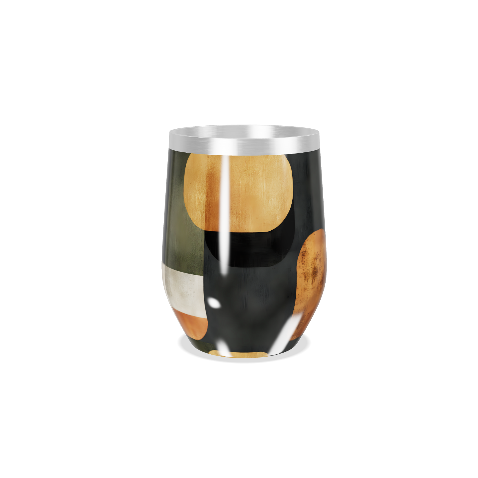 Copo Térmico Slim - Design Geométrico Colorido