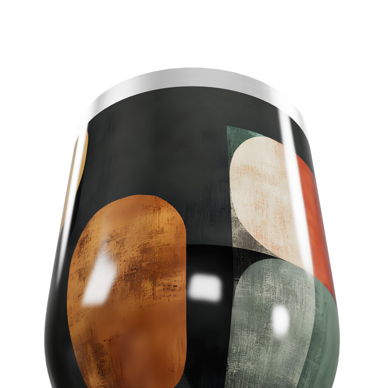 Copo Térmico Slim - Design Geométrico Colorido