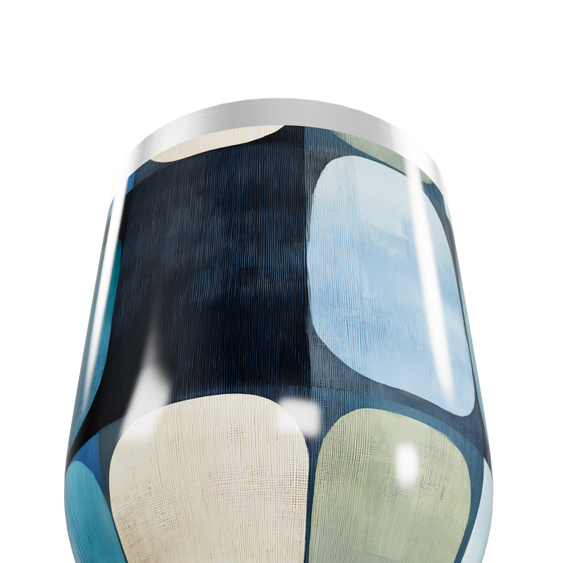 Copo Térmico Slim - Estampado Azul Aço