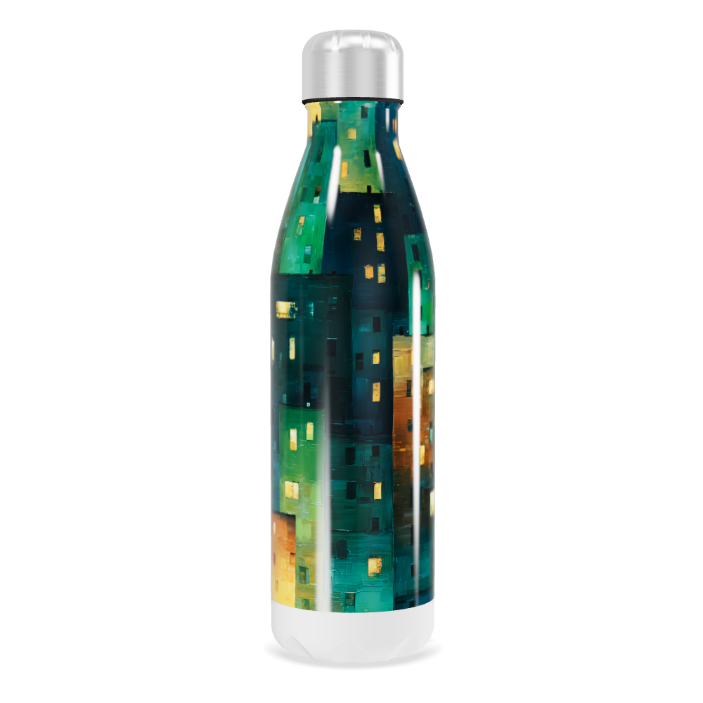 Garrafa Inox - Estampa Colorida Urbana