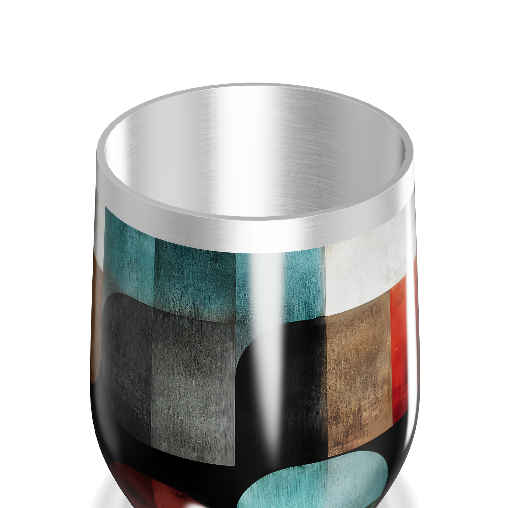 Copo Térmico Slim - Colorido Geométrico Inox