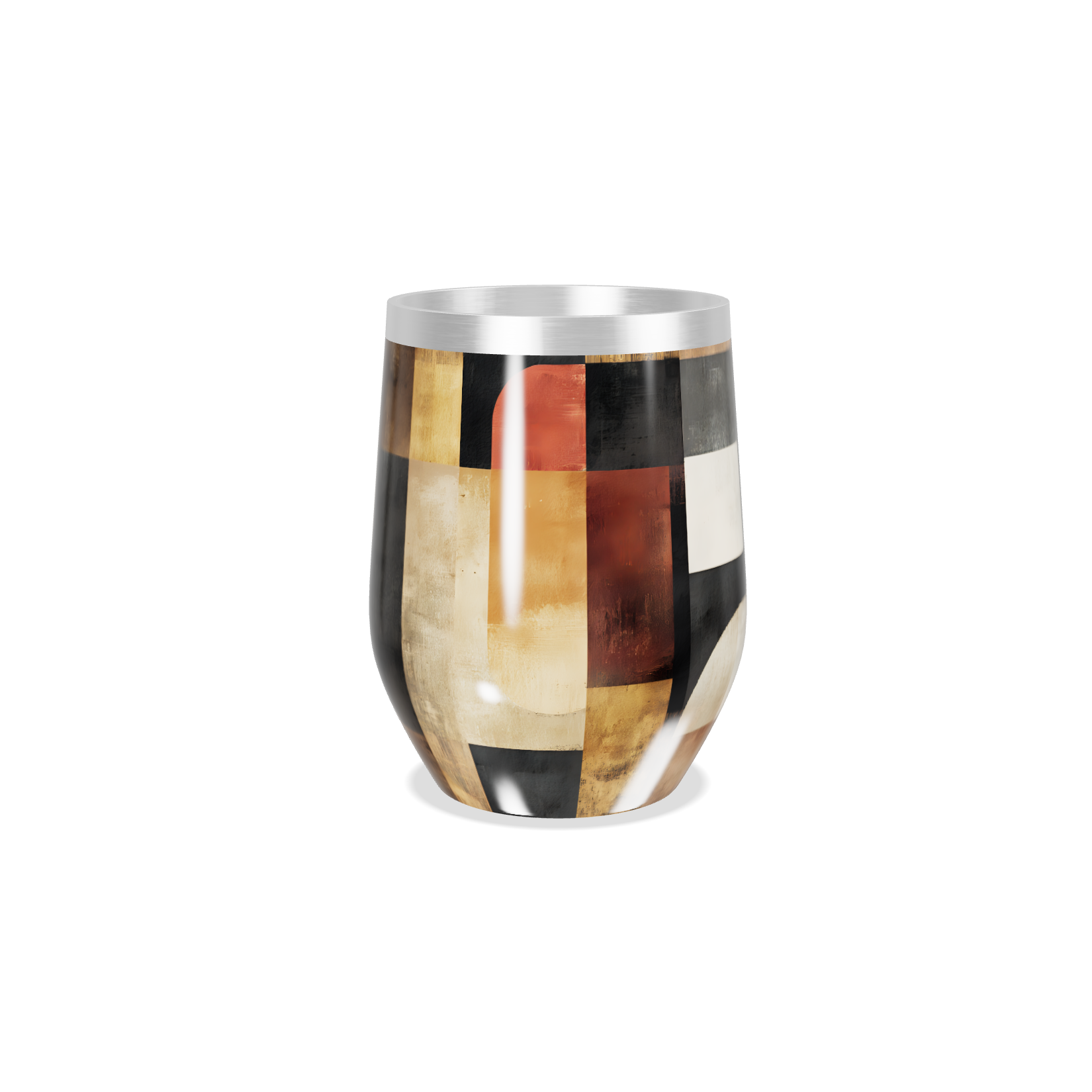 Copo Térmico Slim - Estampa Geométrica Colorida