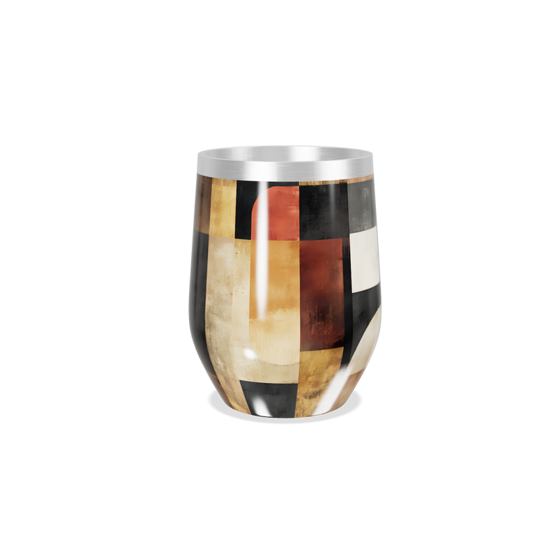 Copo Térmico Slim - Estampa Geométrica Colorida