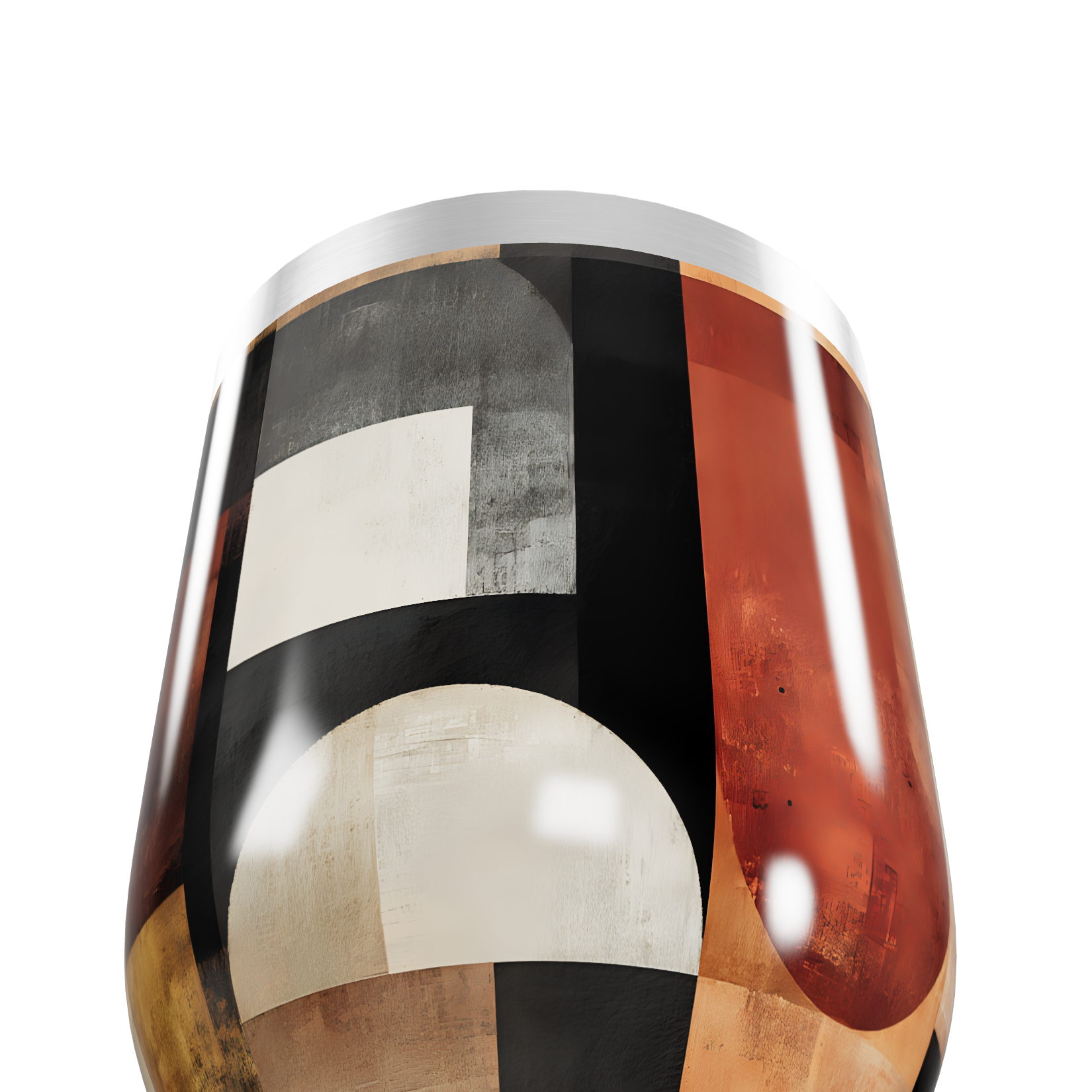 Copo Térmico Slim - Estampa Geométrica Colorida