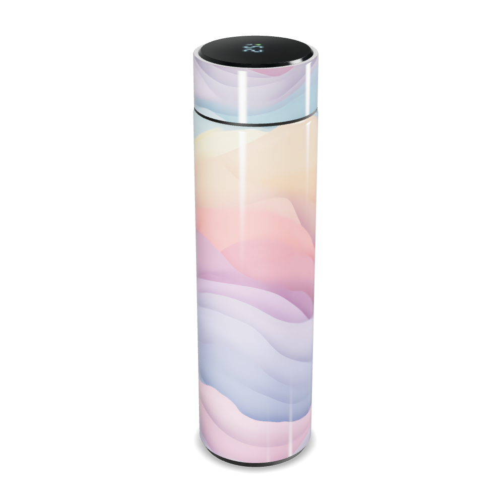 Garrafa Térmica Touch - Degradê Pastel Inox