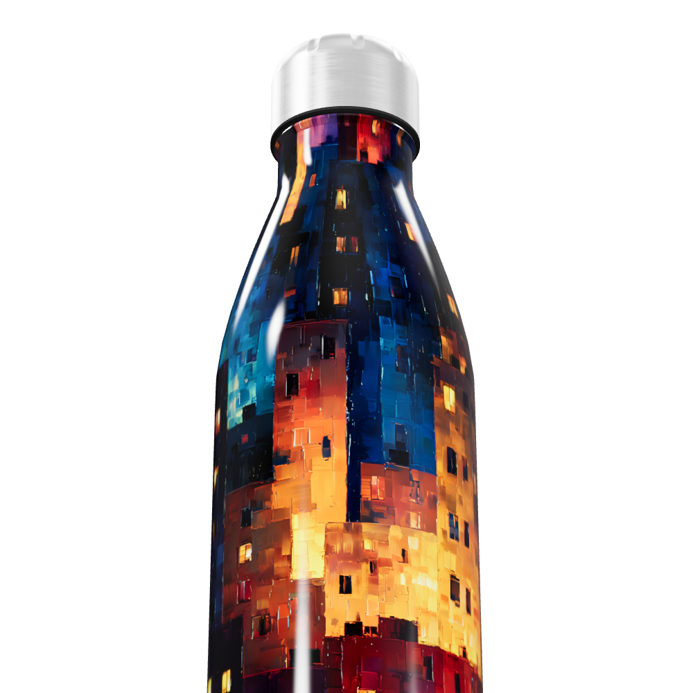 Garrafa Inox - Estampa Colorida Pixelada