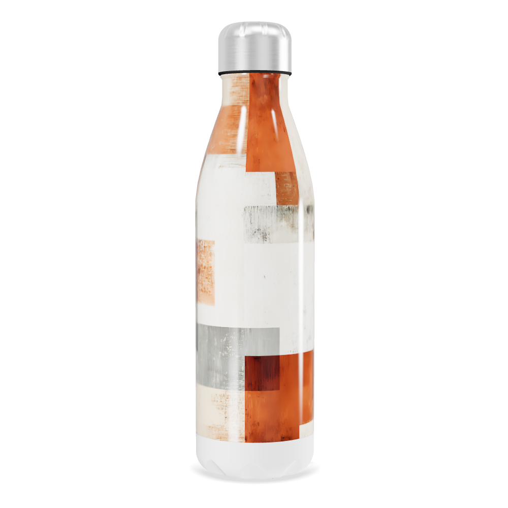 Garrafa Inox - Estampa Geométrica Colorida