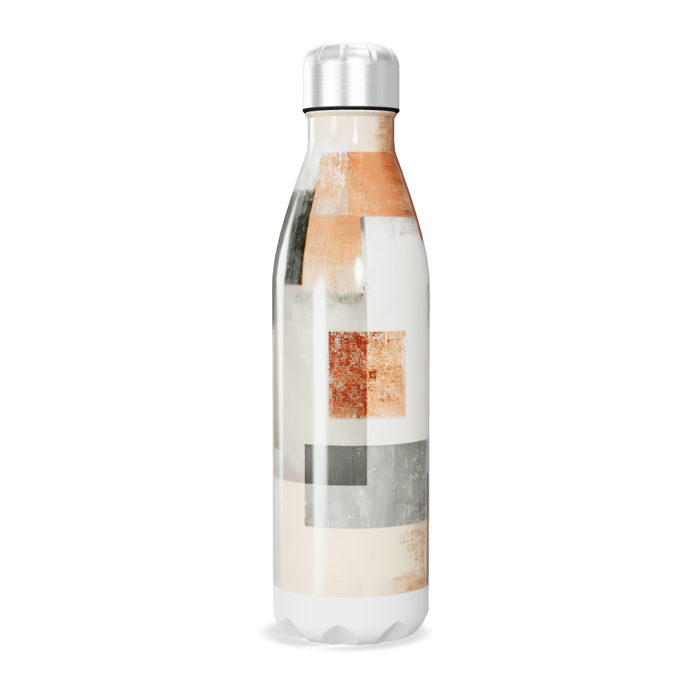 Garrafa Inox - Estampa Geométrica Colorida