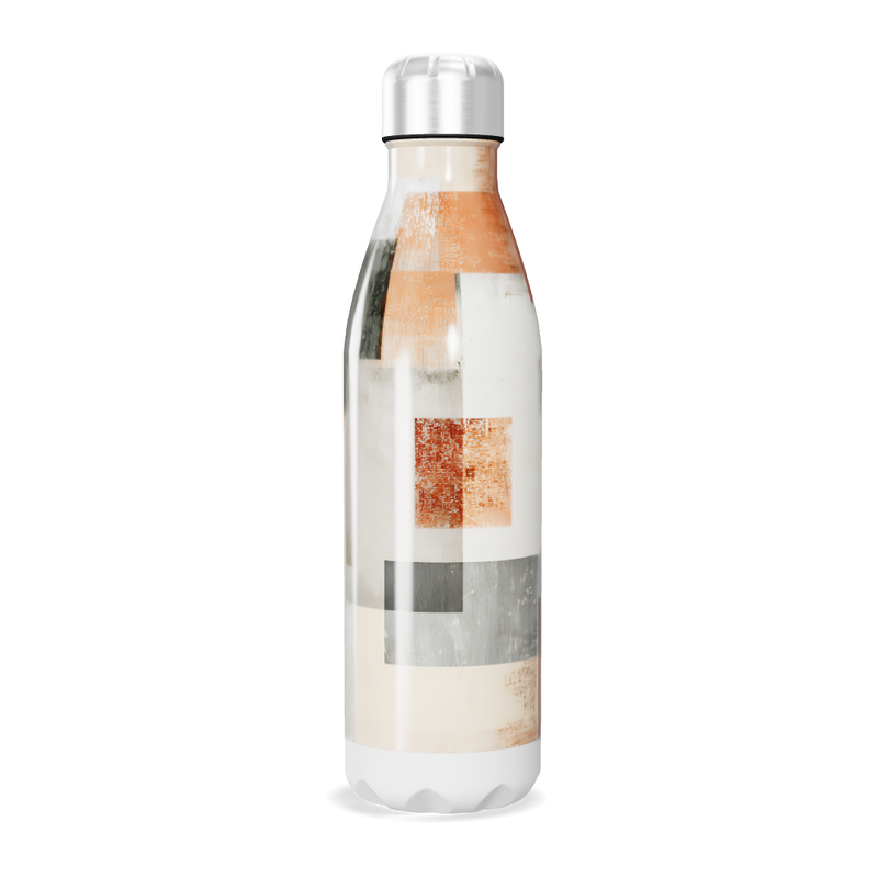 Garrafa Inox - Estampa Geométrica Colorida