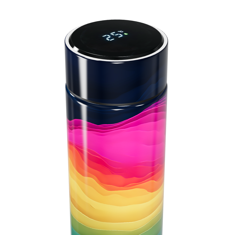 Garrafa Térmica Touch - Colorida com Display Digital