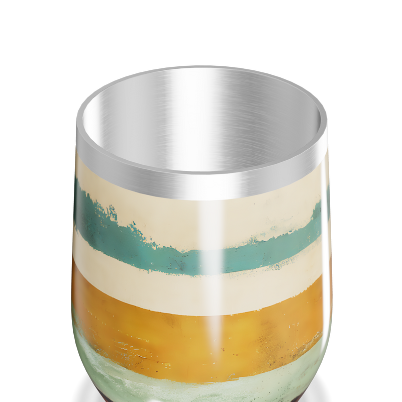 Copo Térmico Slim - Listras Coloridas Aço Inox