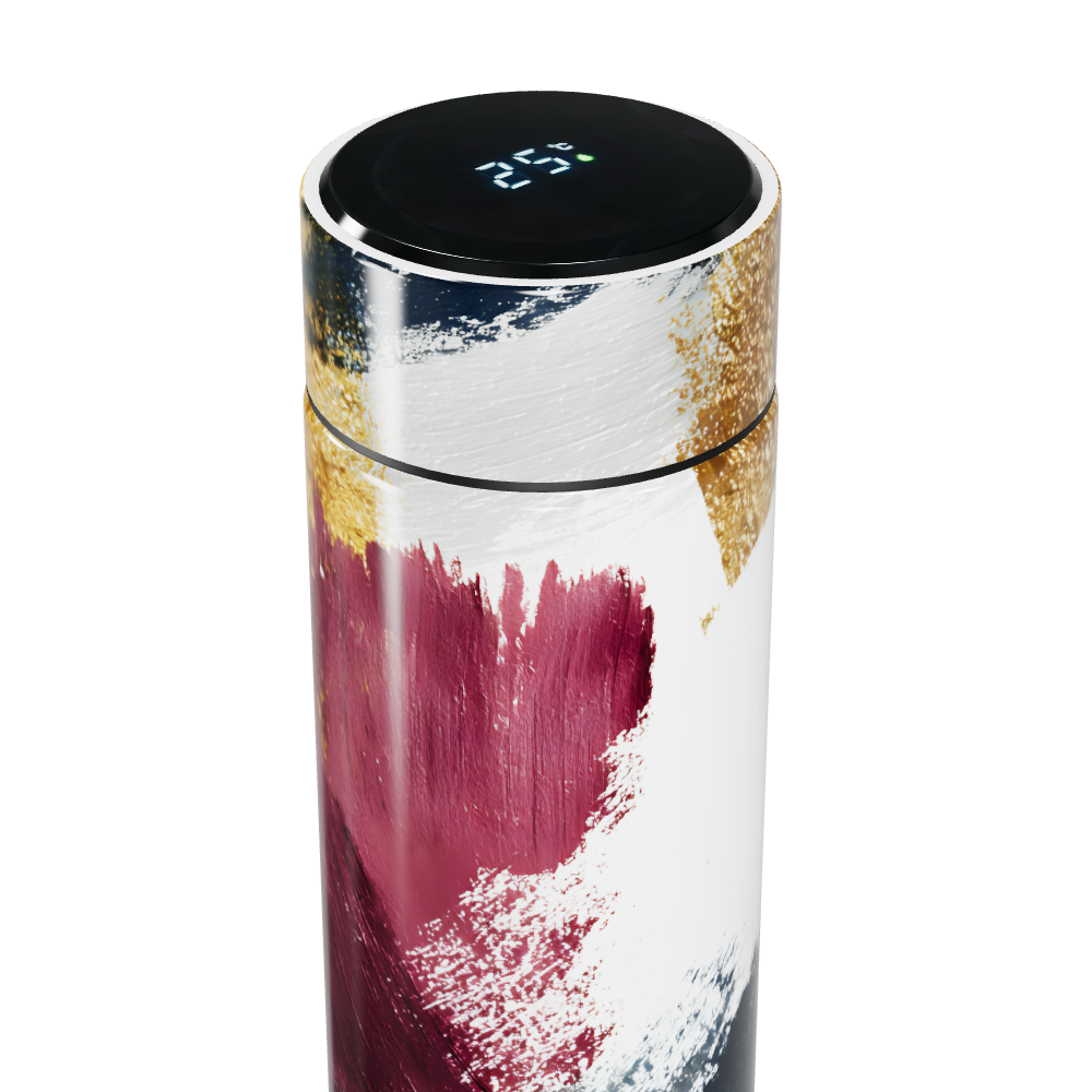 Garrafa Térmica Touch - Estampa Abstrata Colorida