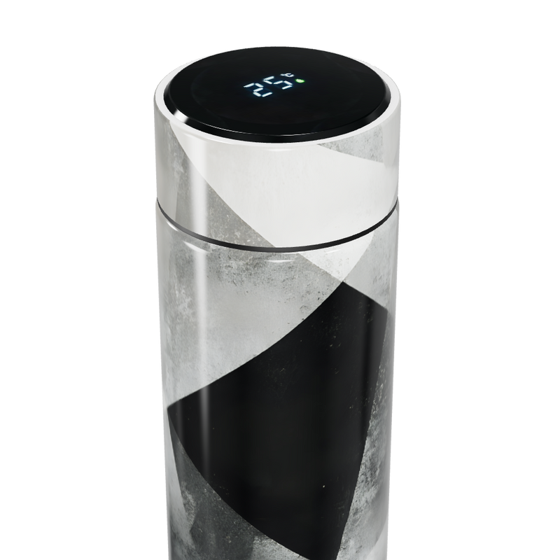 Garrafa Térmica Touch - Preto Branco Geométrico