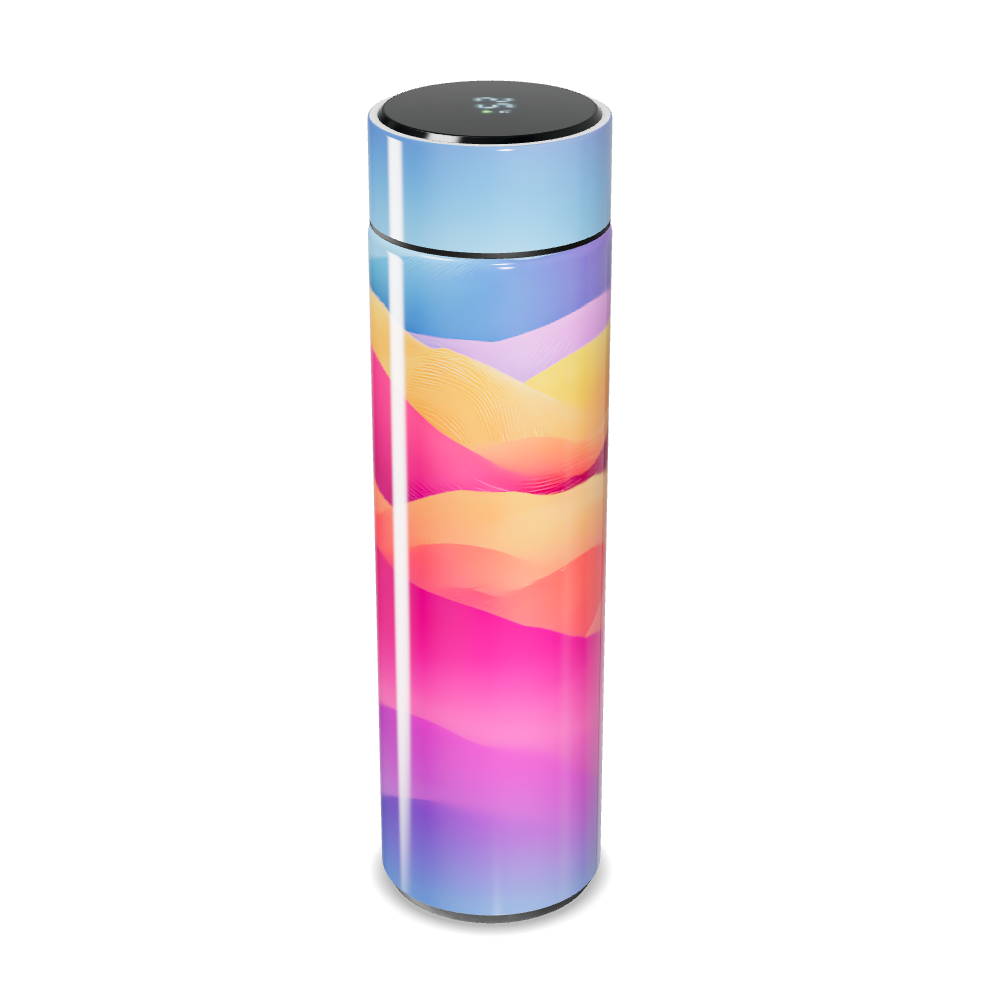 Garrafa Térmica Touch - Colorida Digital LED