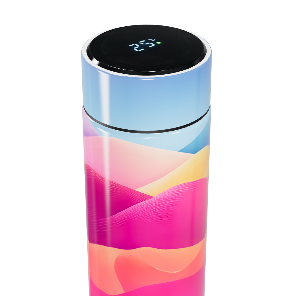 Garrafa Térmica Touch - Colorida Digital LED