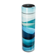 Garrafa Térmica Touch - Design Azul Ondulado