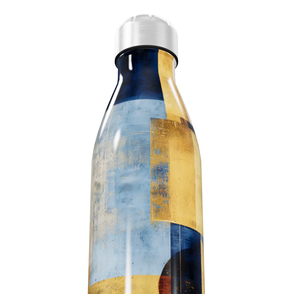Garrafa Inox - Estampa Abstrata Colorida