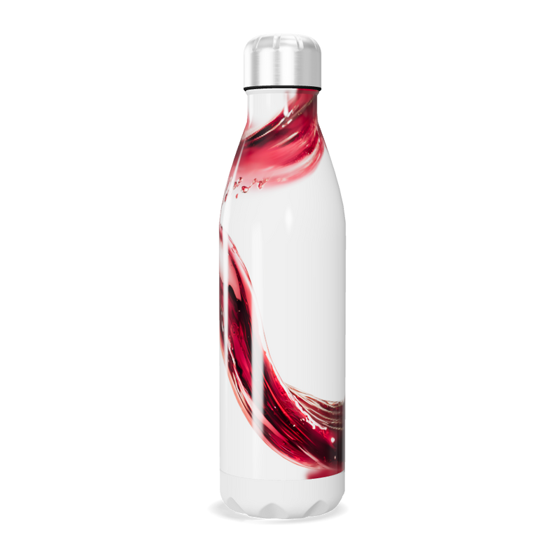 Garrafa Inox - Estampa Fluida Vermelha