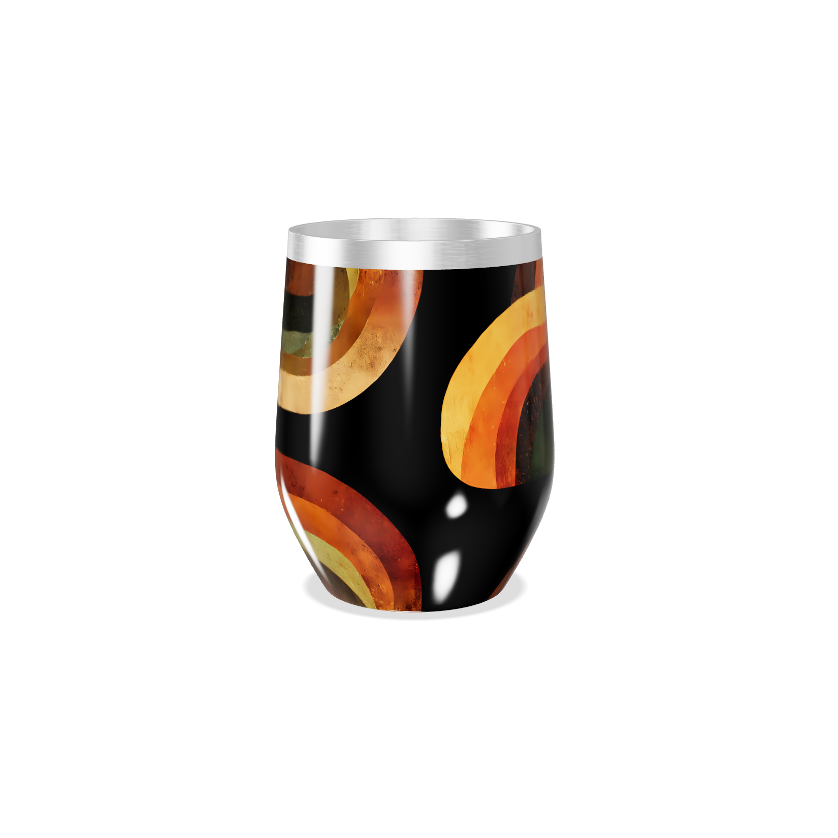 Copo Térmico Slim - Geométrico Colorido Inox