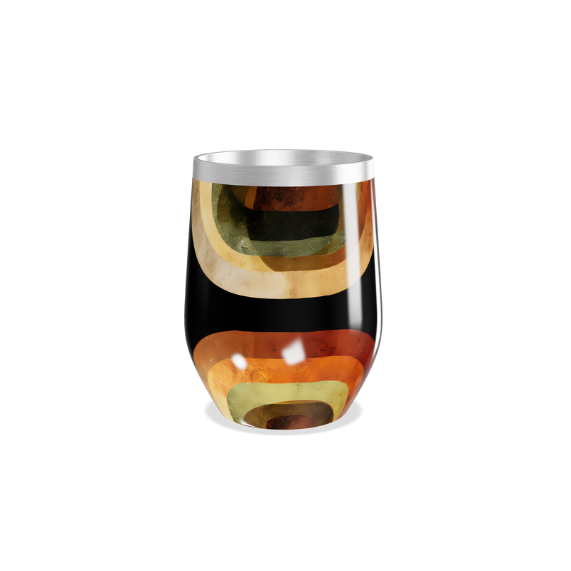 Copo Térmico Slim - Geométrico Colorido Inox