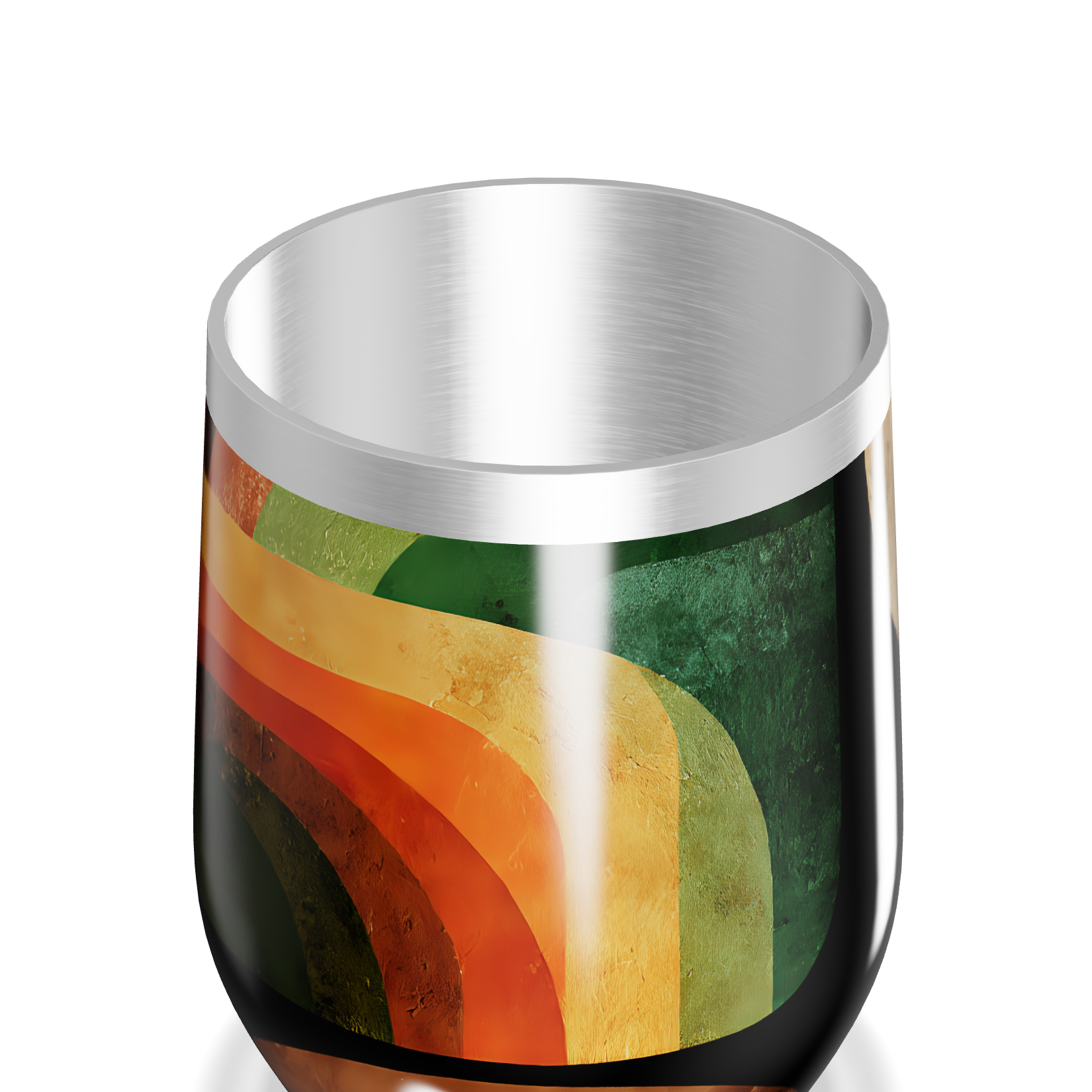 Copo Térmico Slim - Geométrico Colorido Inox