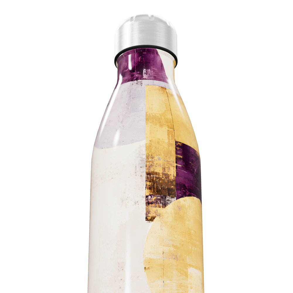 Garrafa Inox - Estampa Abstrata Colorida