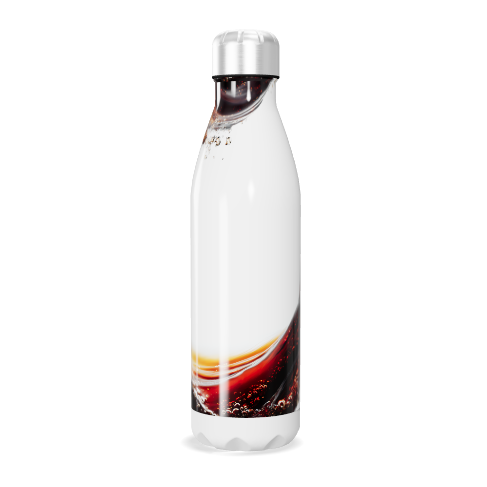 Garrafa Inox Estampa Líquida Branca