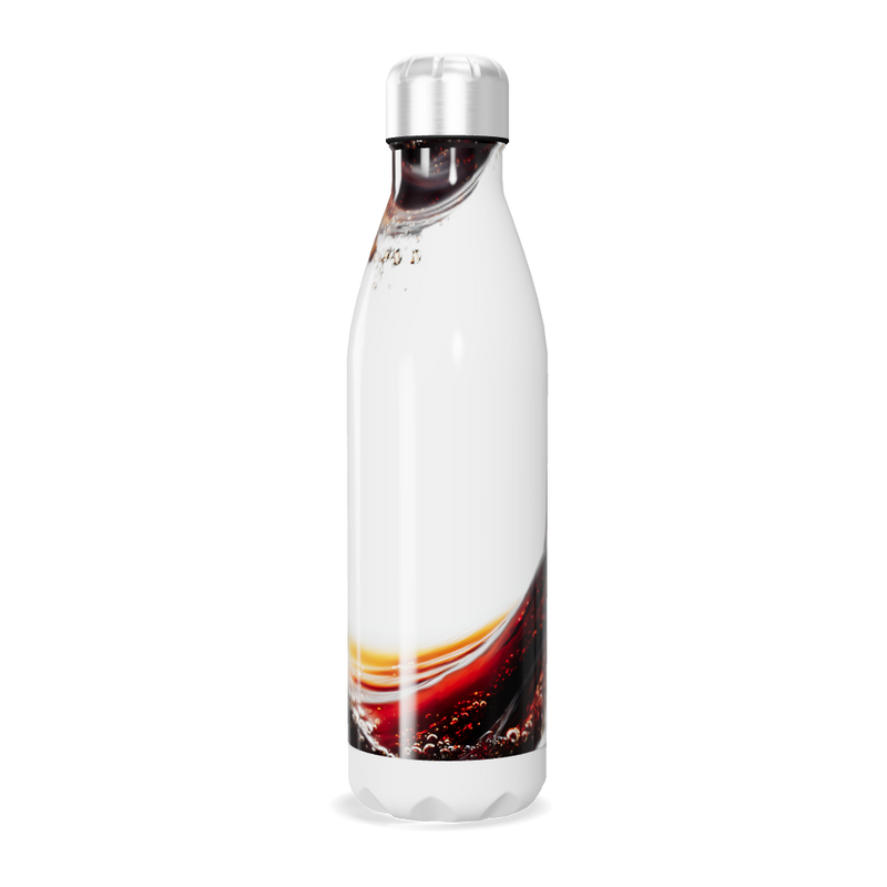 Garrafa Inox Estampa Líquida Branca