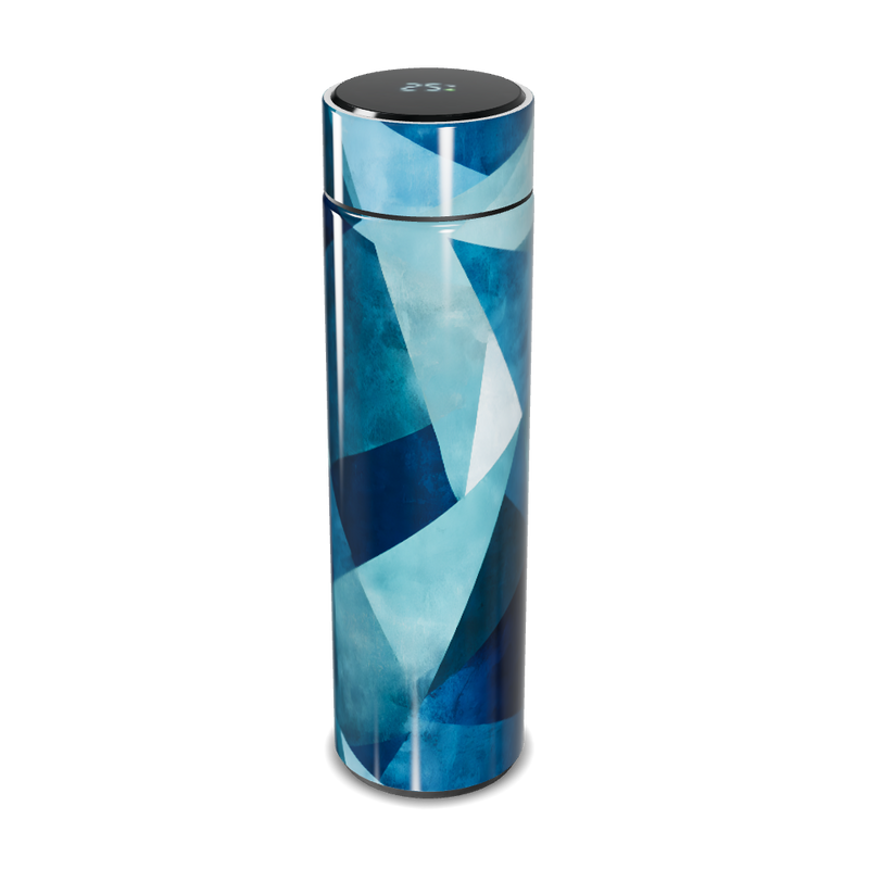 Garrafa Térmica Touch - Azul Geométrica