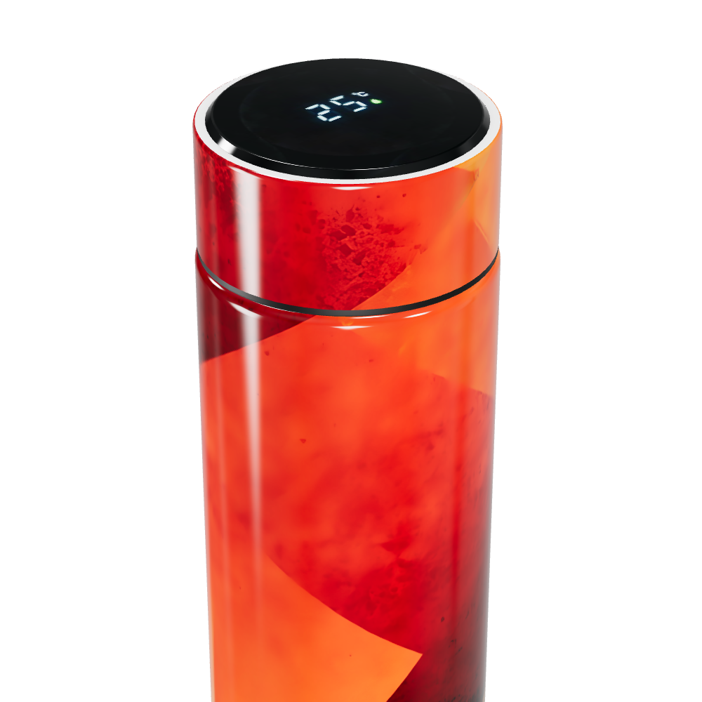 Garrafa Térmica Touch - Estampa Abstrata Colorida