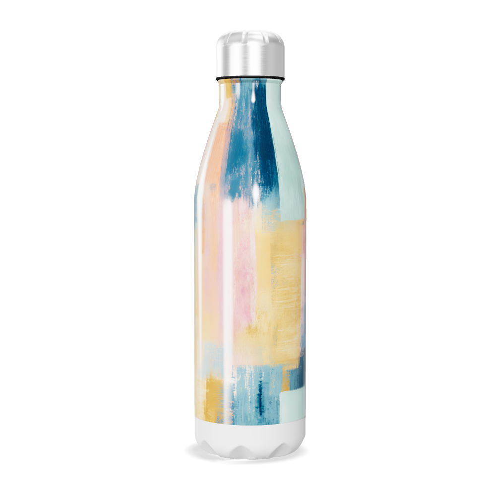 Garrafa Inox - Estampa Pastel Abstrata