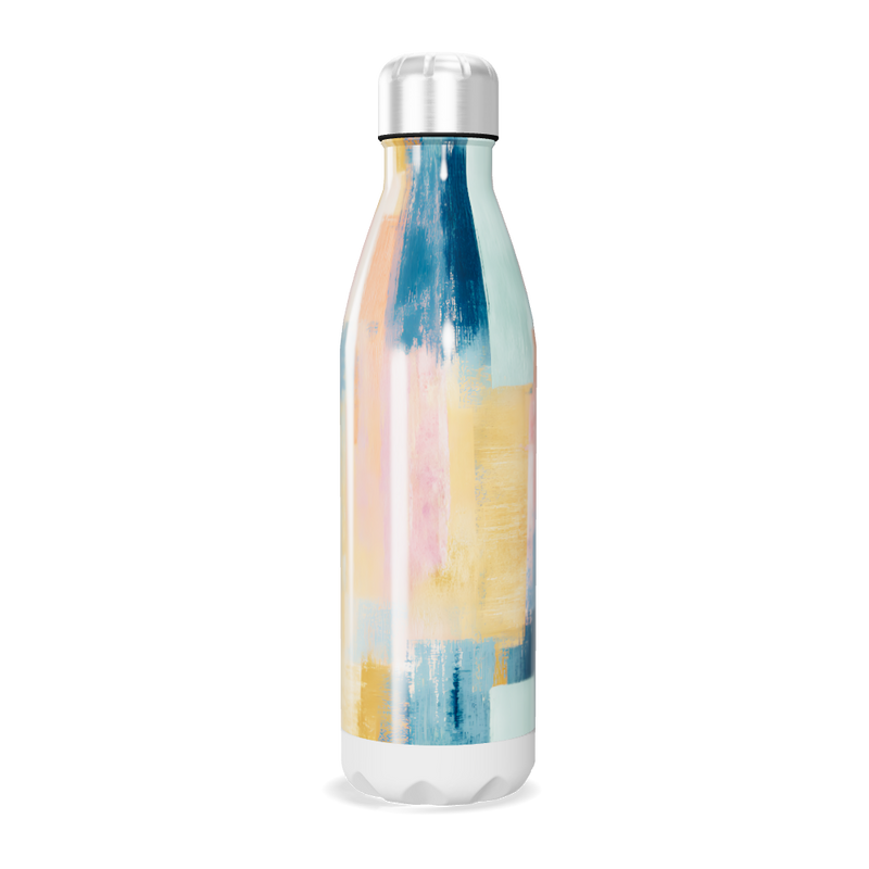 Garrafa Inox - Estampa Pastel Abstrata