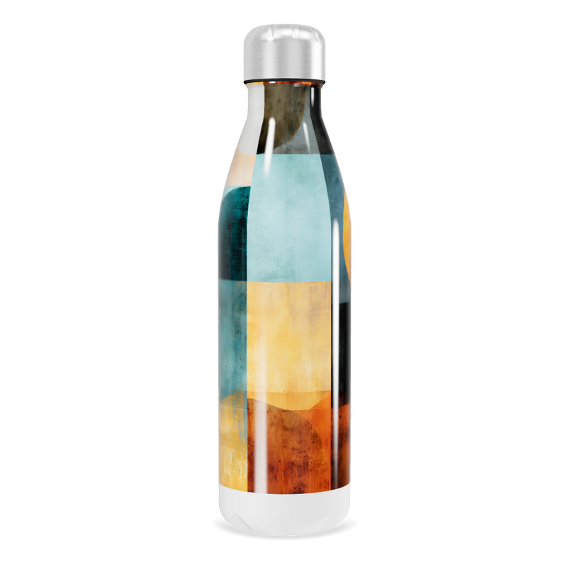 Garrafa Inox - Estampa Abstrata Colorida
