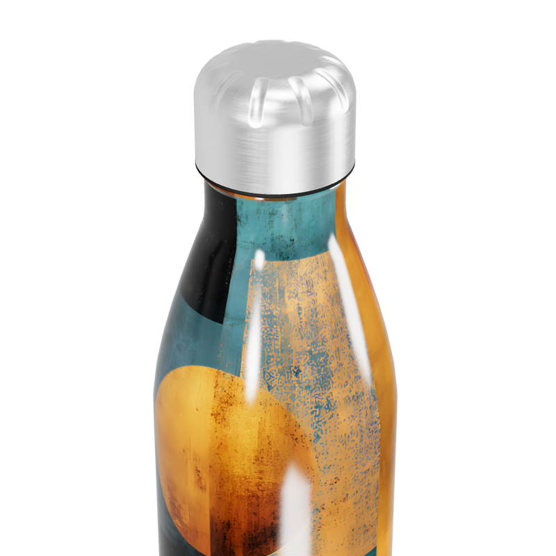 Garrafa Inox - Estampa Abstrata Colorida