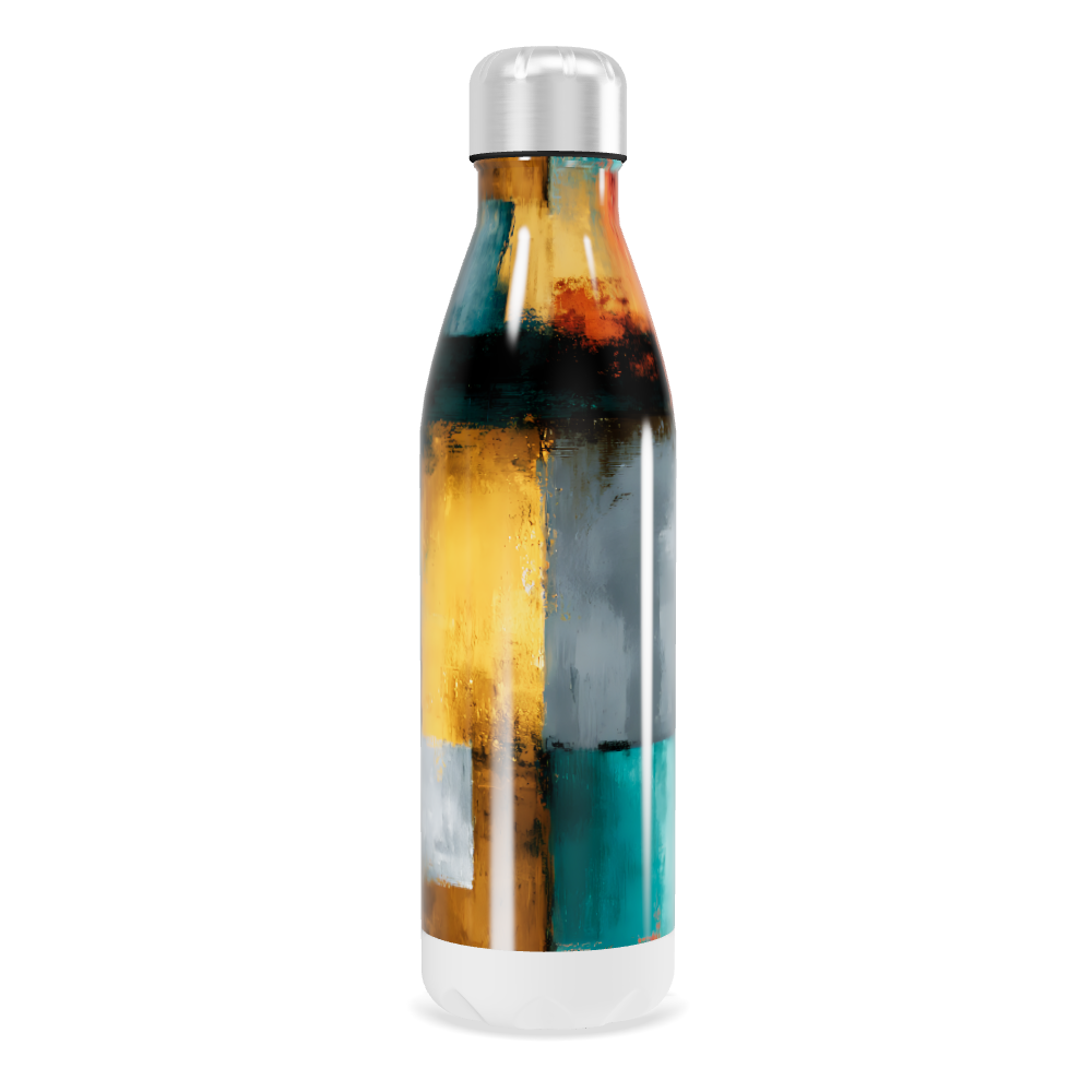 Garrafa Inox - Colorida Estampa Abstrata