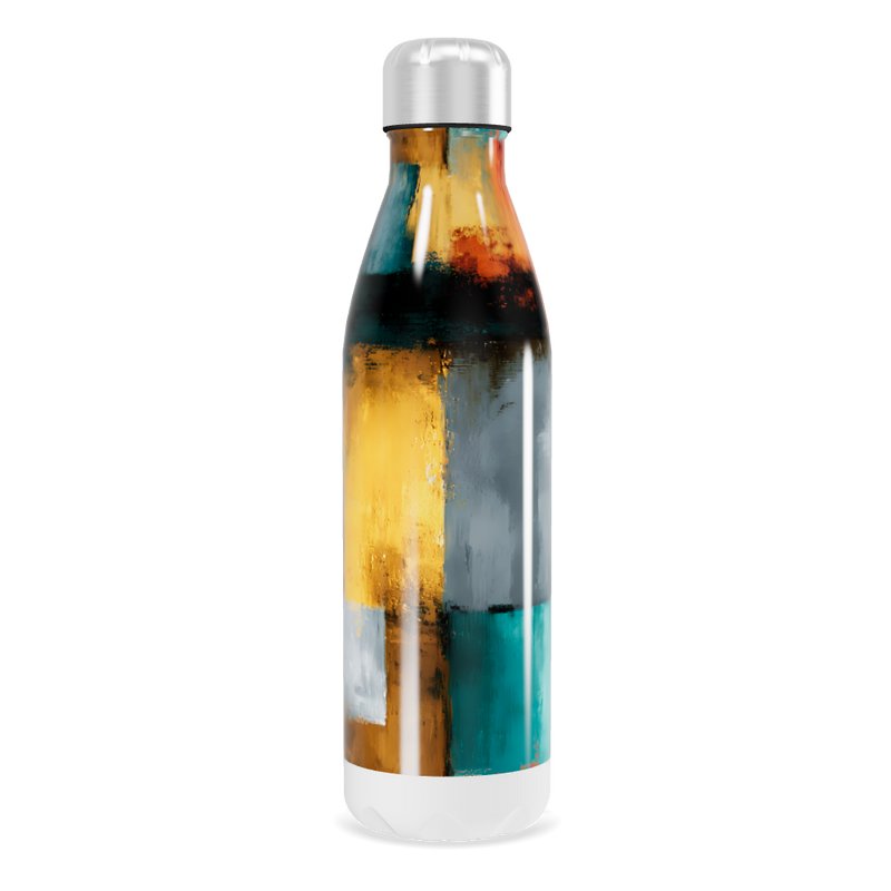 Garrafa Inox - Colorida Estampa Abstrata