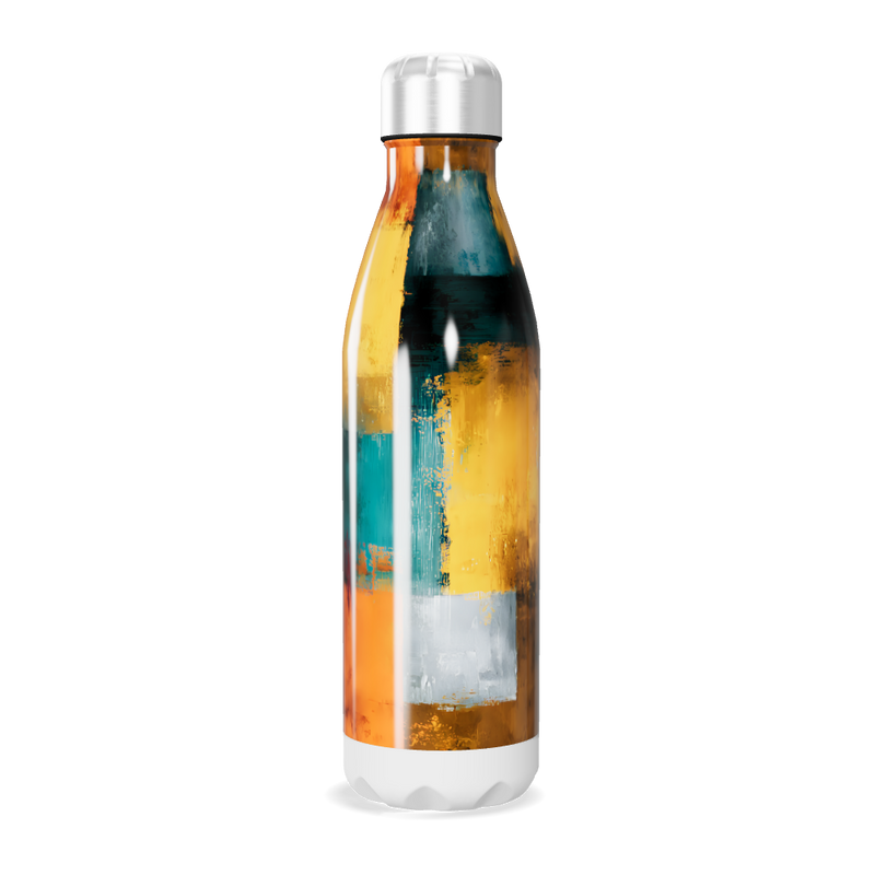 Garrafa Inox - Colorida Estampa Abstrata