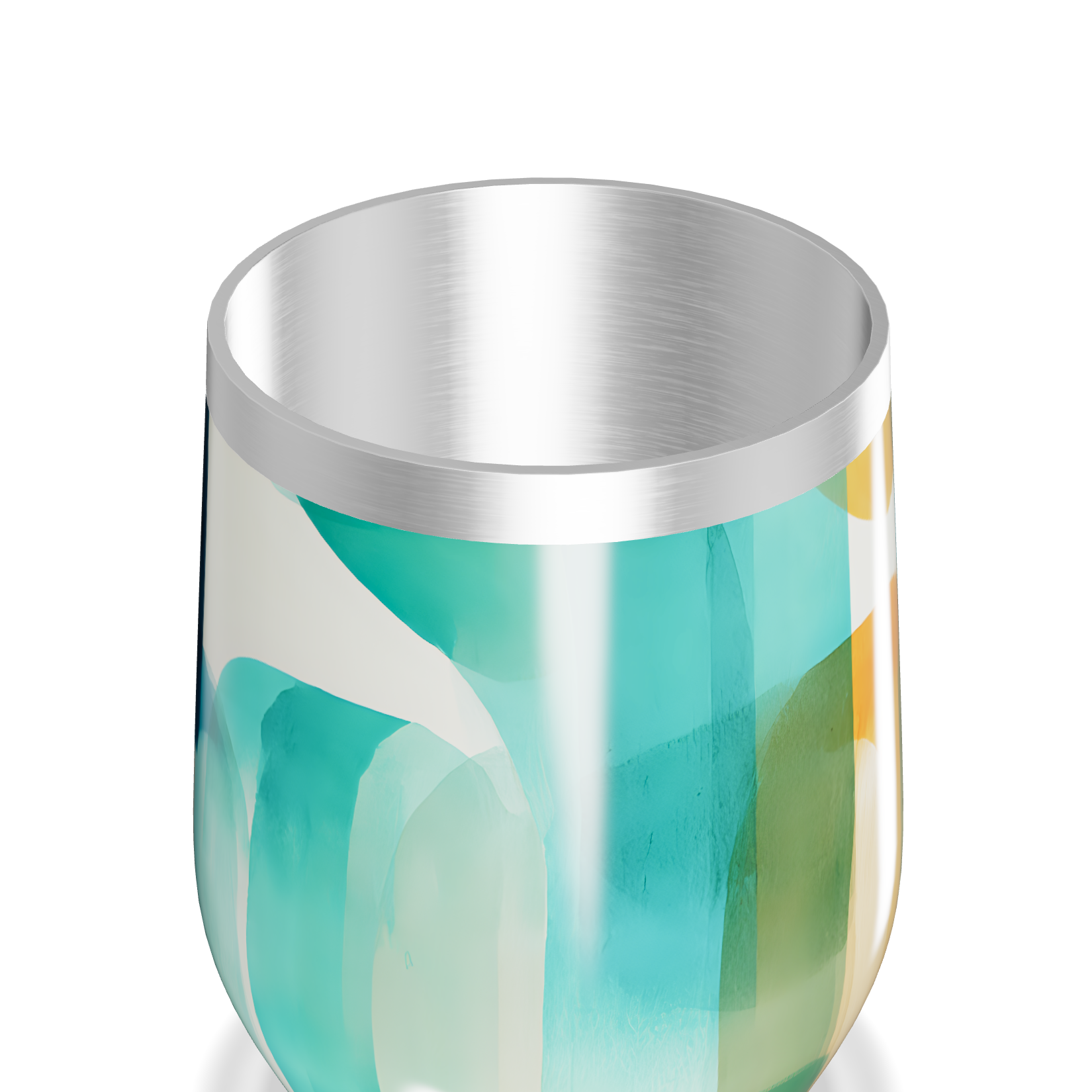 Copo Térmico Slim - Abstrato Colorido Aço Inox