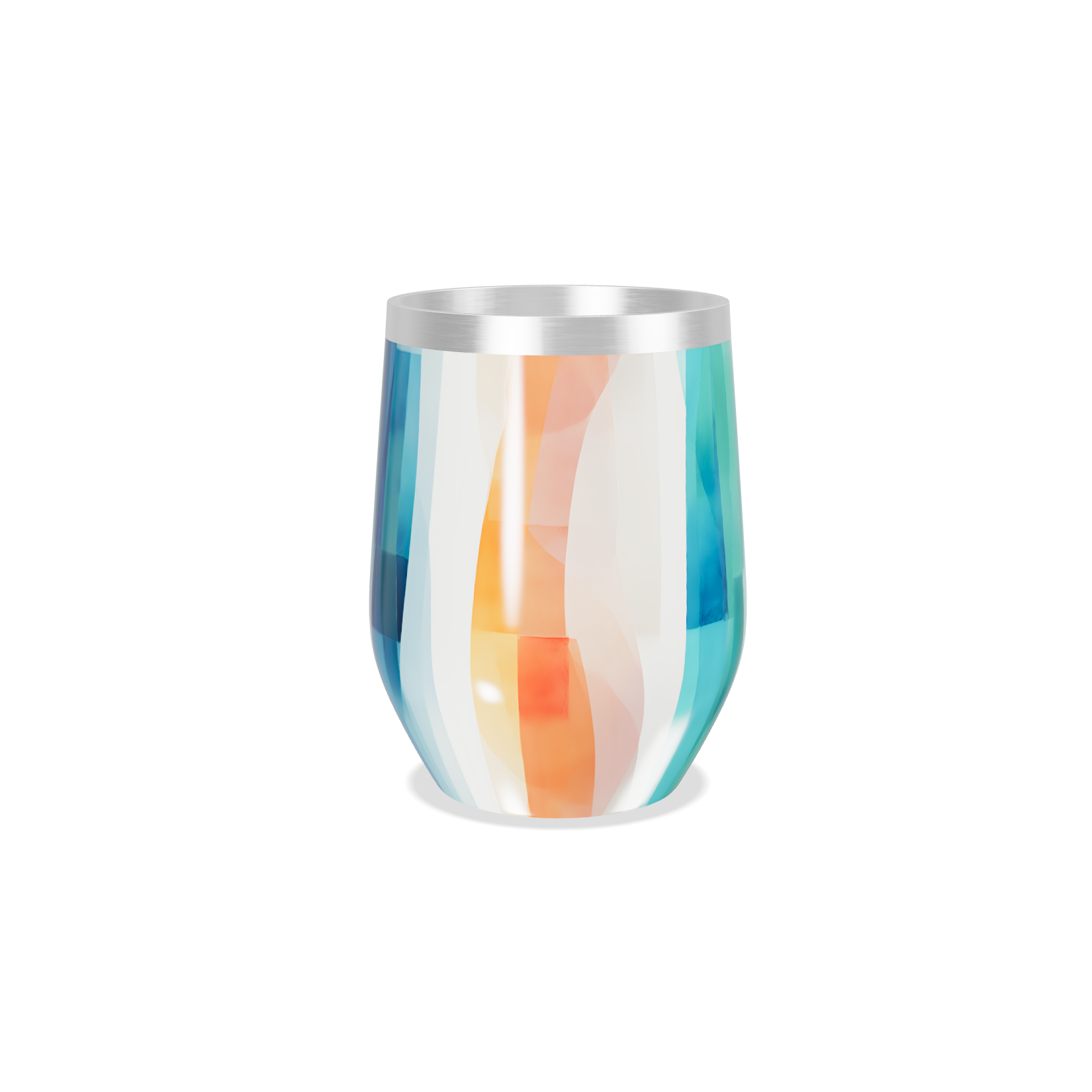 Copo Térmico Slim - Azul Marmorizado Inox