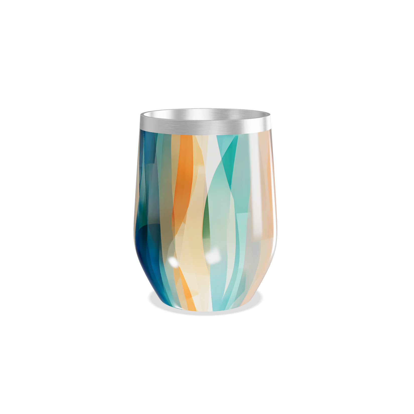 Copo Térmico Slim - Azul Marmorizado Inox