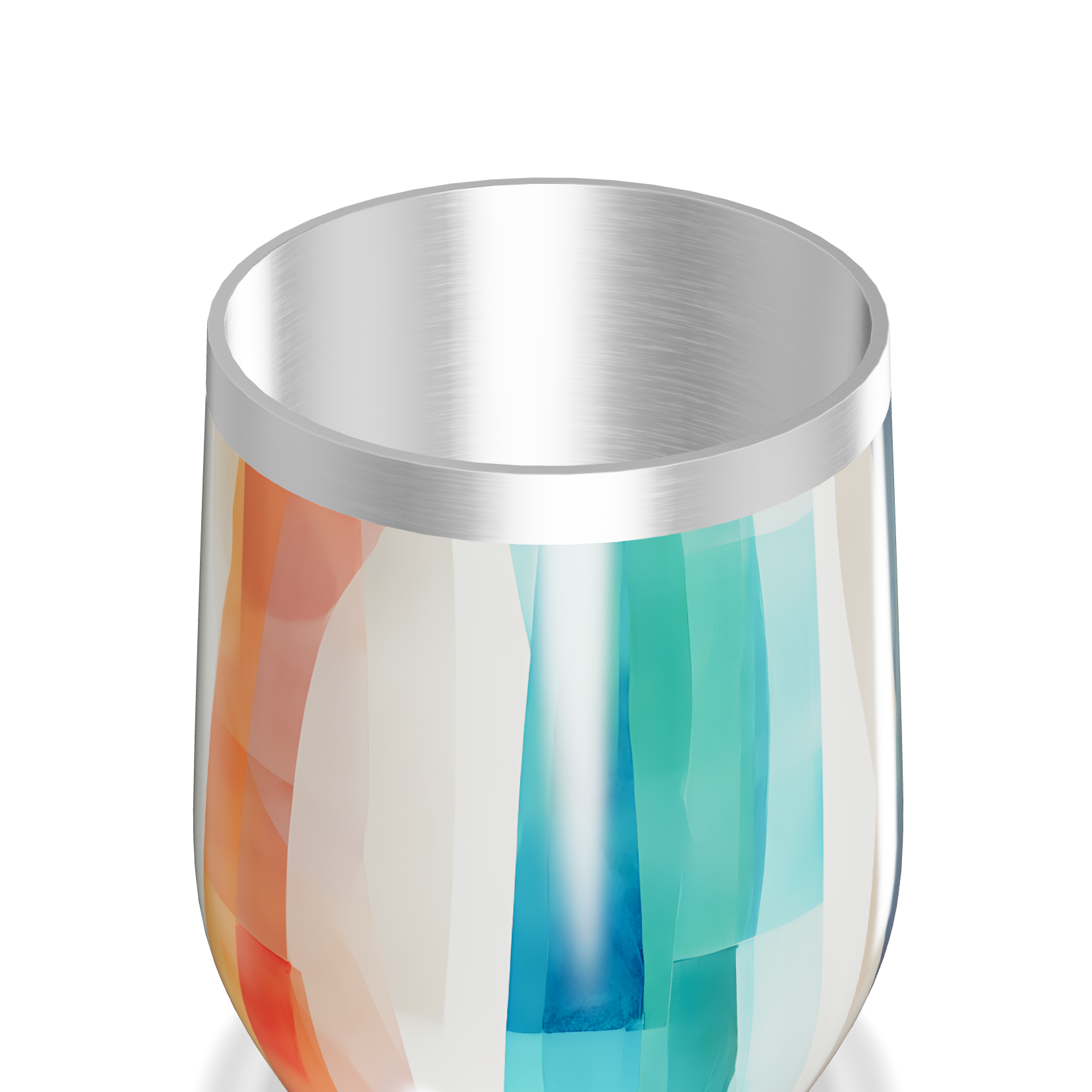 Copo Térmico Slim - Azul Marmorizado Inox