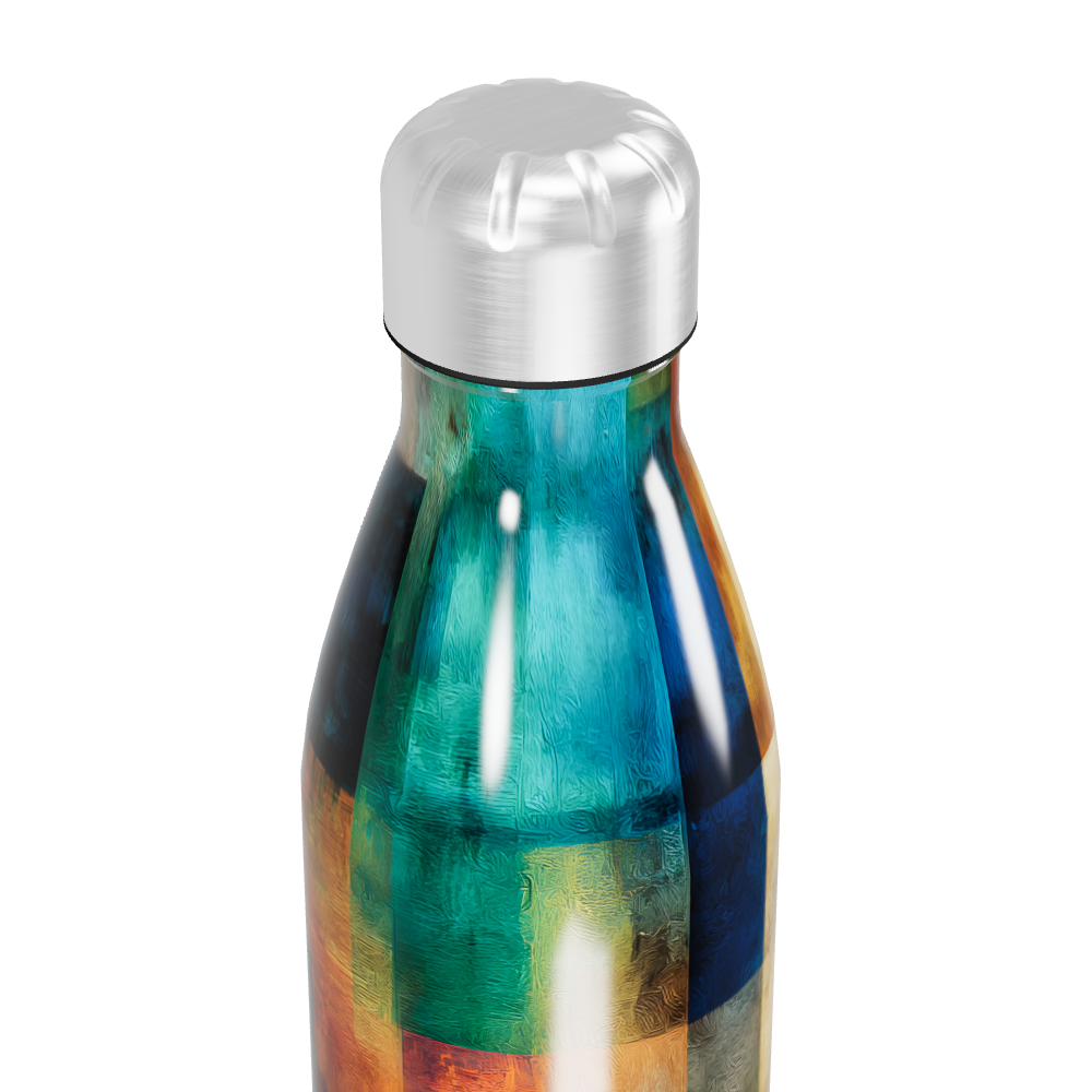 Garrafa Inox - Estampa Colorida Geométrica