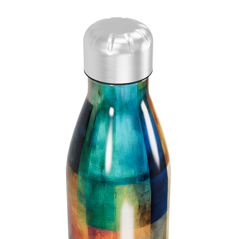 Garrafa Inox - Estampa Colorida Geométrica