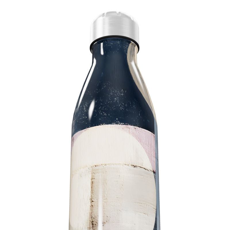 Garrafa Inox Azul - Estampa Geométrica 750ml