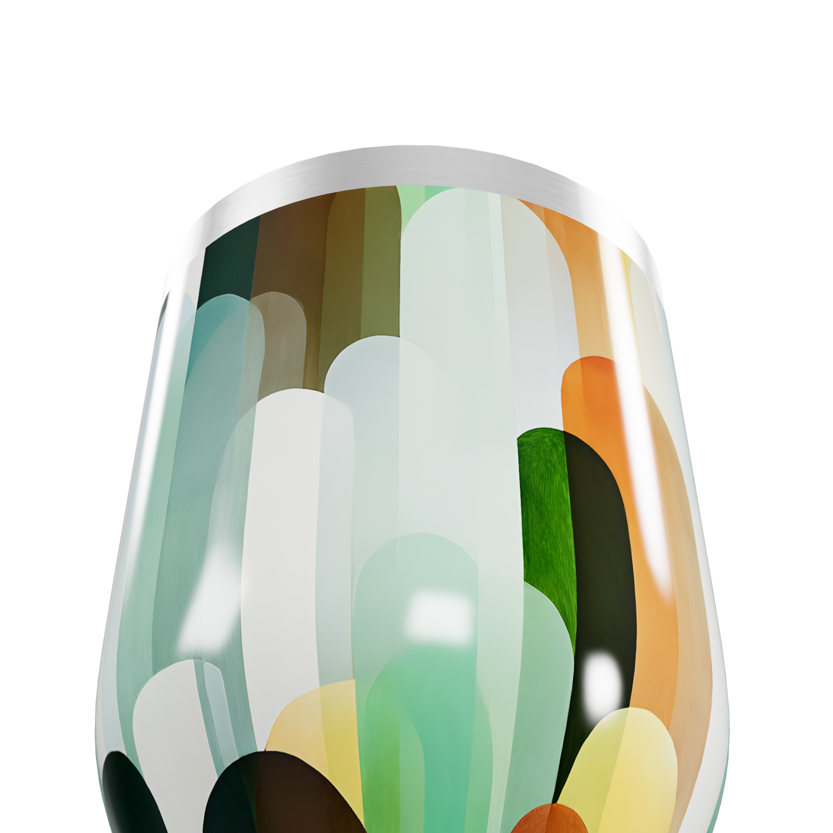 Copo Térmico Slim - Estampado Multicor Aço