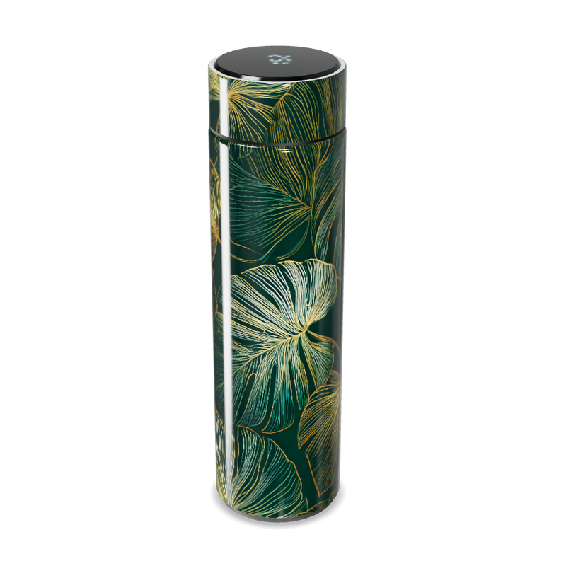 Garrafa Térmica Touch - Floral Verde Elegante