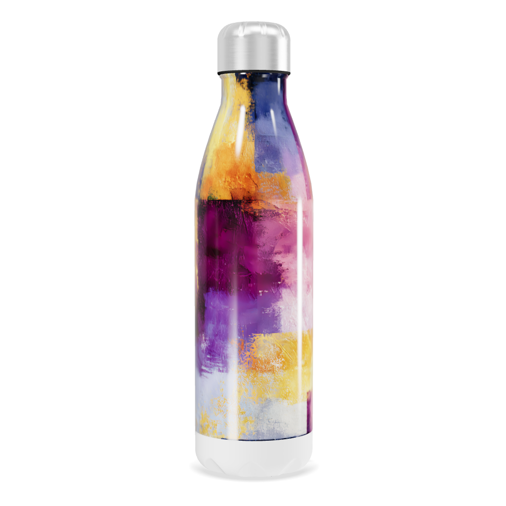 Garrafa Inox - Estampa Colorida Abstrata