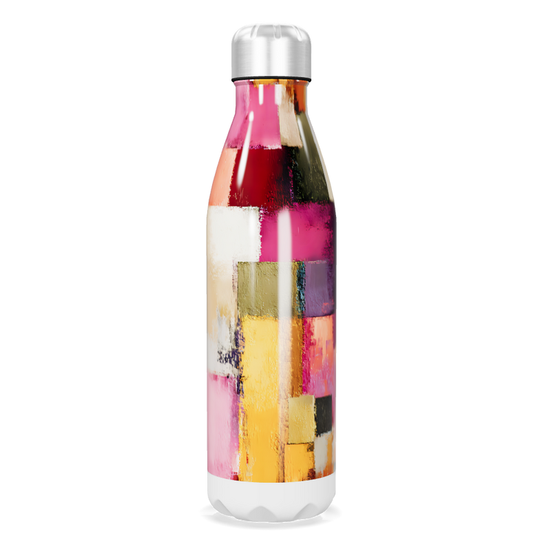 Garrafa Inox - Estampa Colorida Abstrata