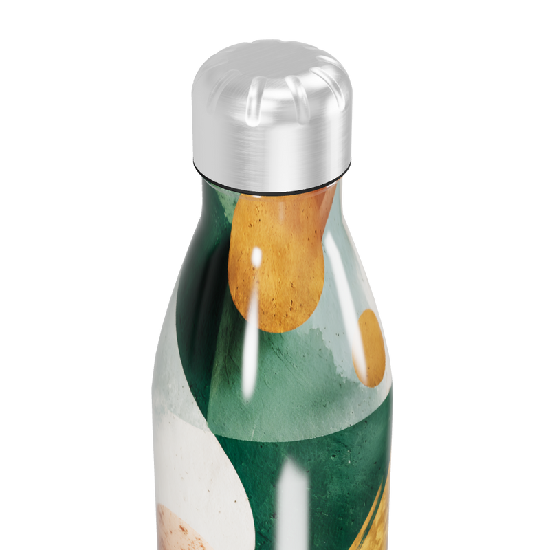 Garrafa Inox - Estampa Geométrica Colorida