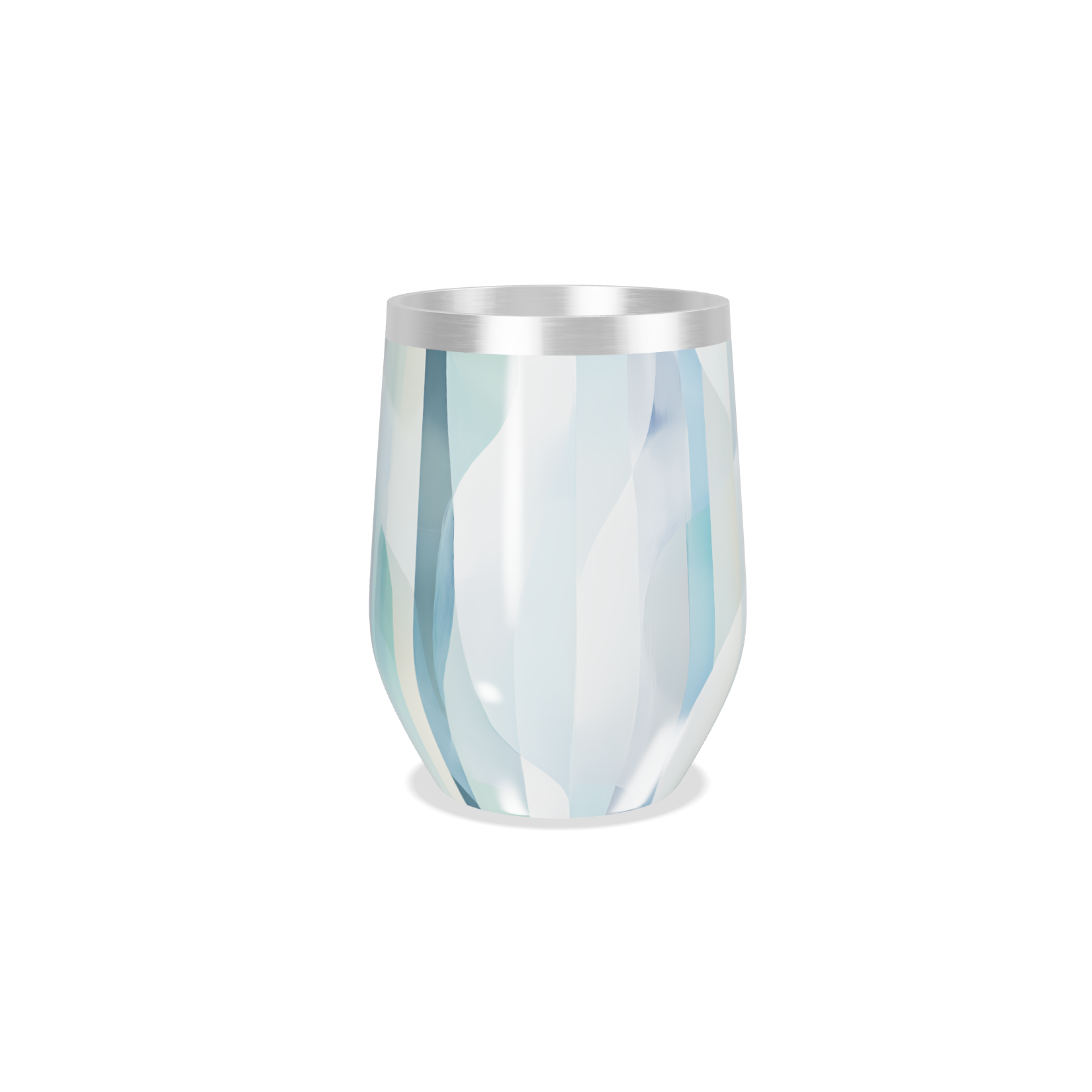 Copo Térmico Slim - Estampa Azul Abstrata